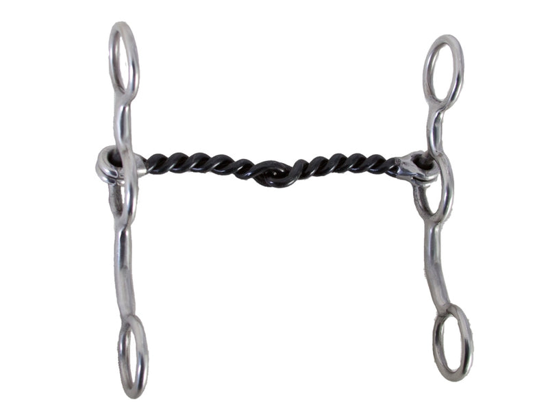 Jr Cowhorse Gag with Twisted Wire Snaffle Bit
