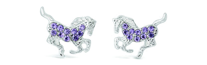 Kelley Kids Galloping Horse Earrings