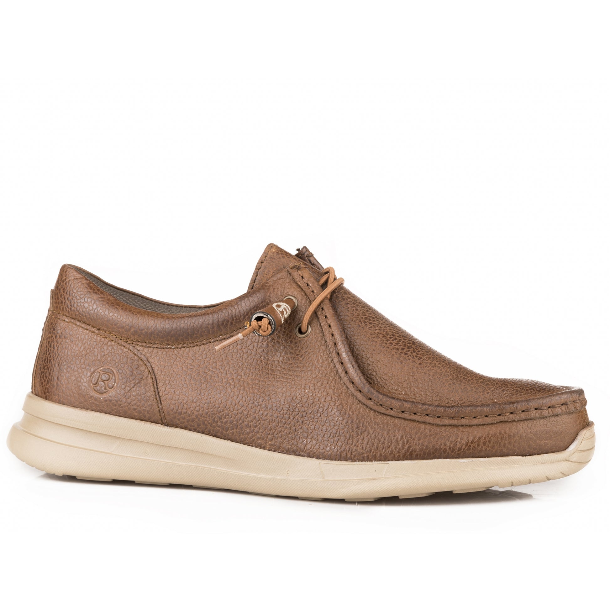 Roper Mens Brown Tumbled Leather Chukka Shoes