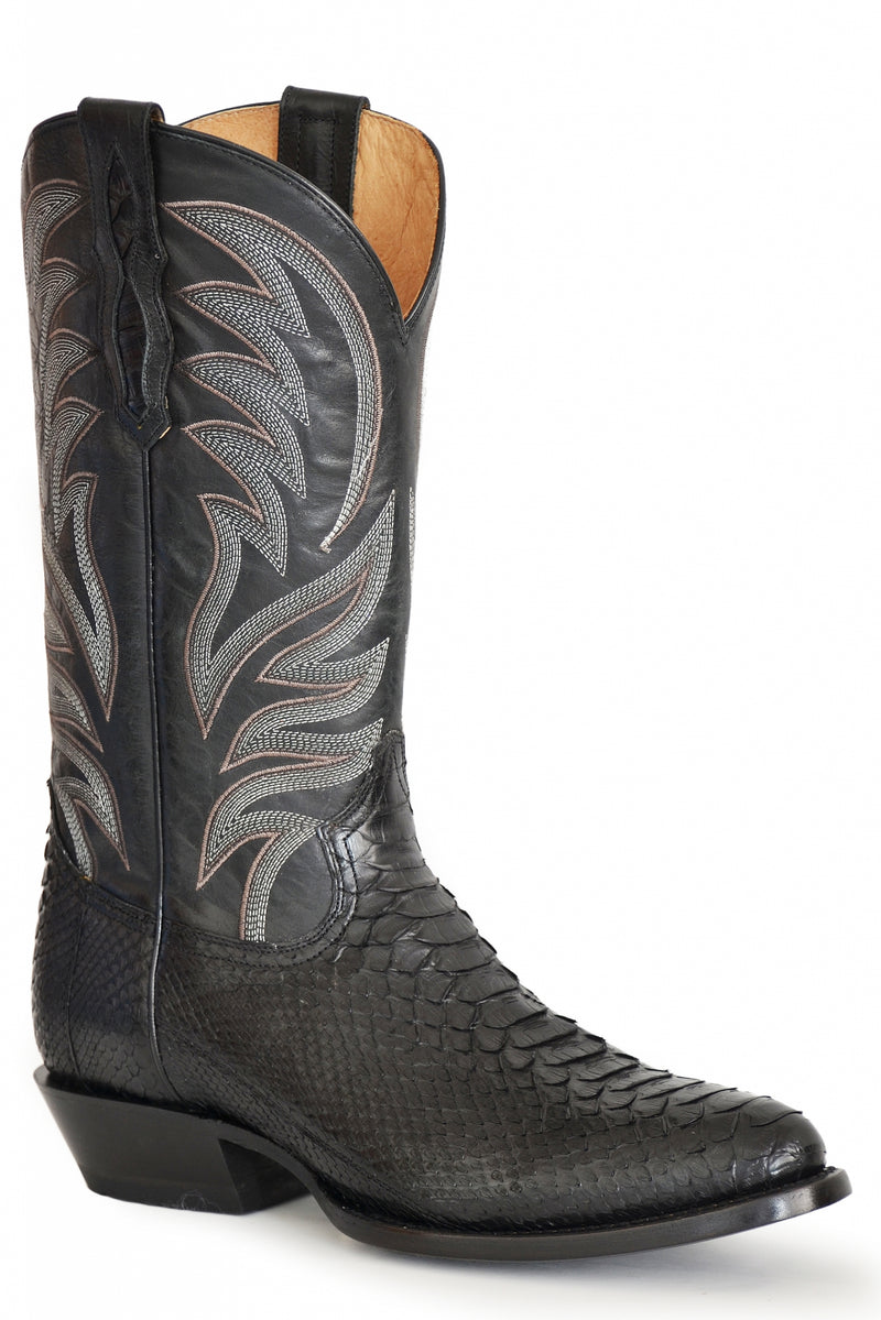 Roper Mens Backcut Python Square Toe Western Boots