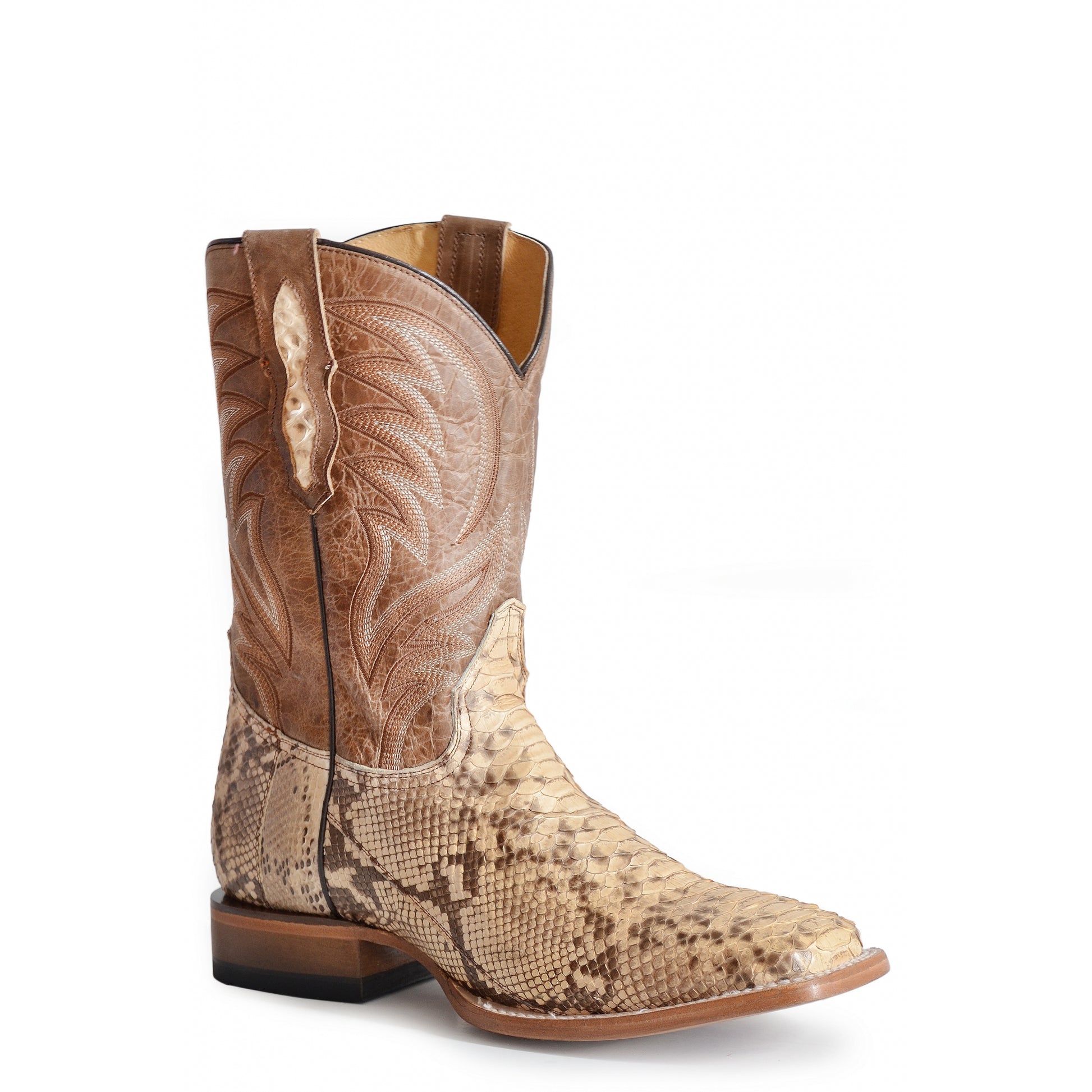 Roper Mens Backcut Python Western Boots