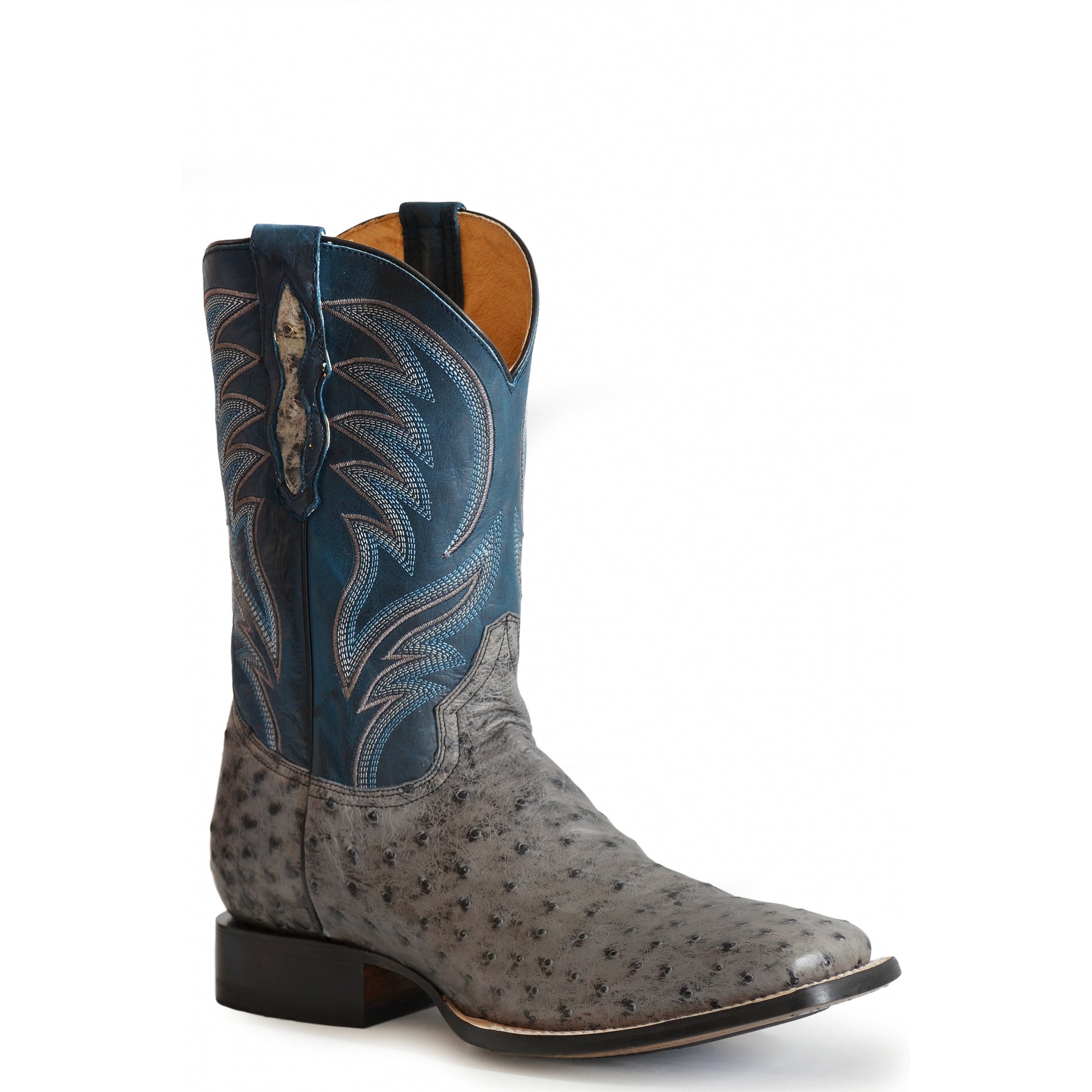 Roper Mens Ostich Full Quill Exotic Western Boots