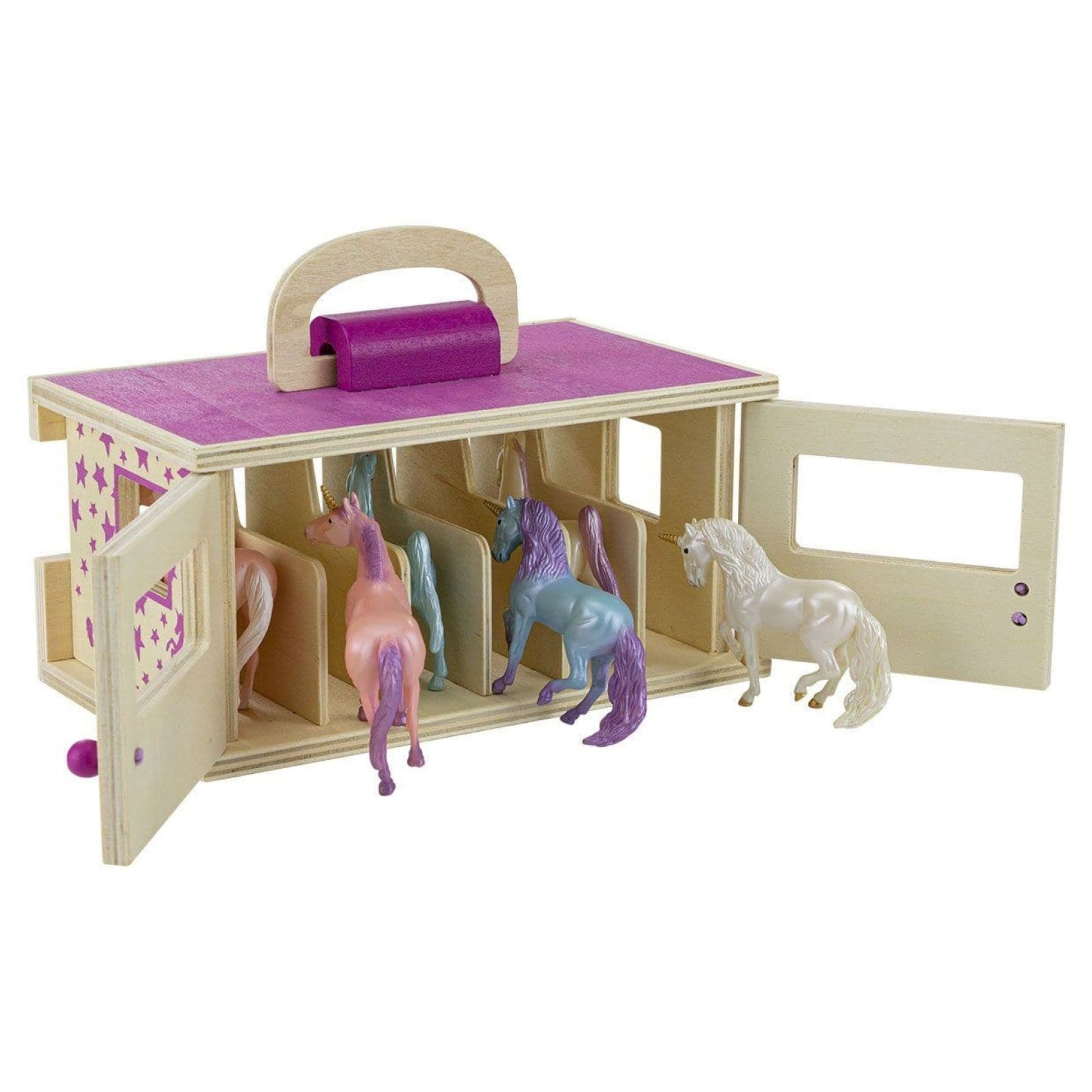 Breyer Unicorn Magic Wooden Carry Stable