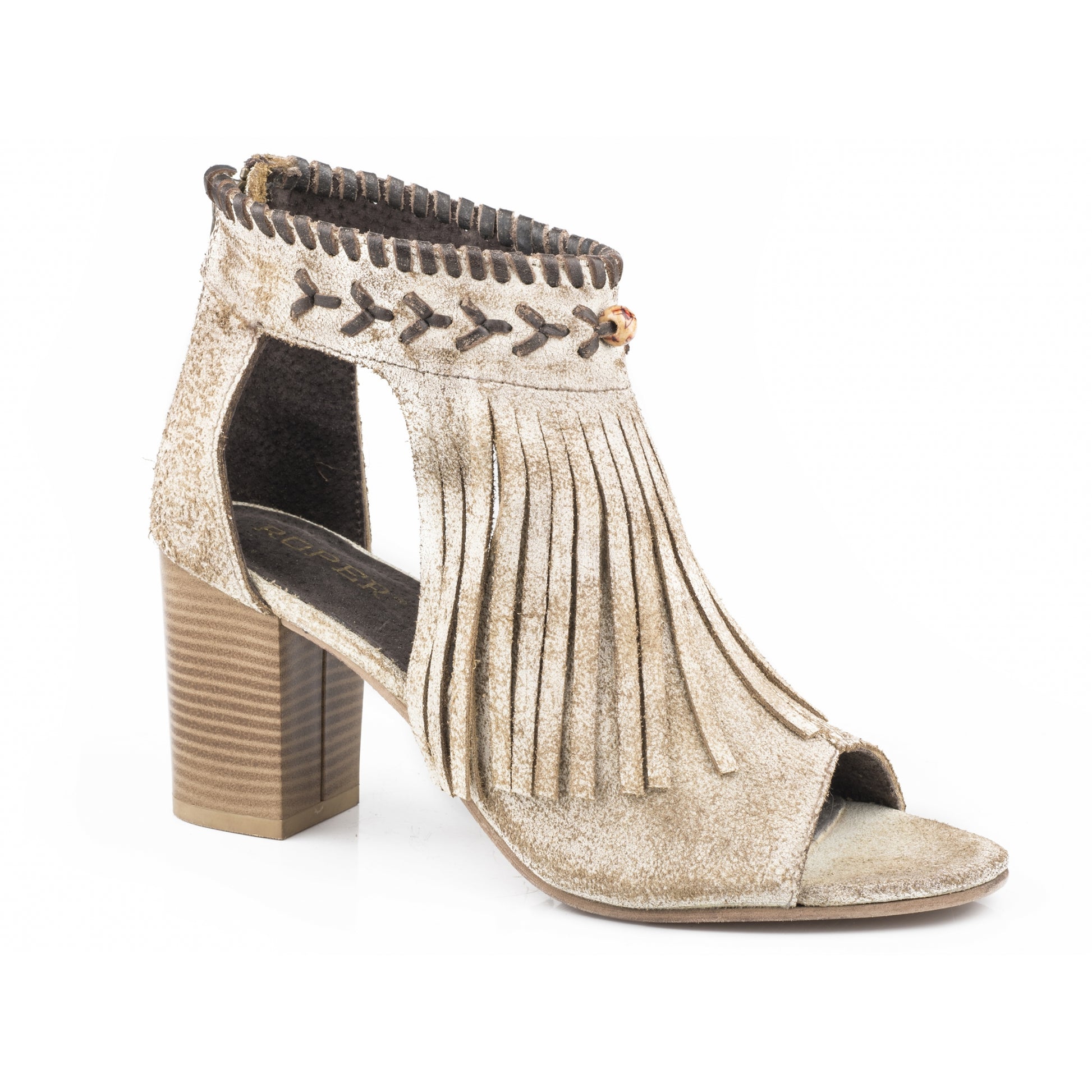 Roper Ladies Bettina Open Toe Mules with Fringe