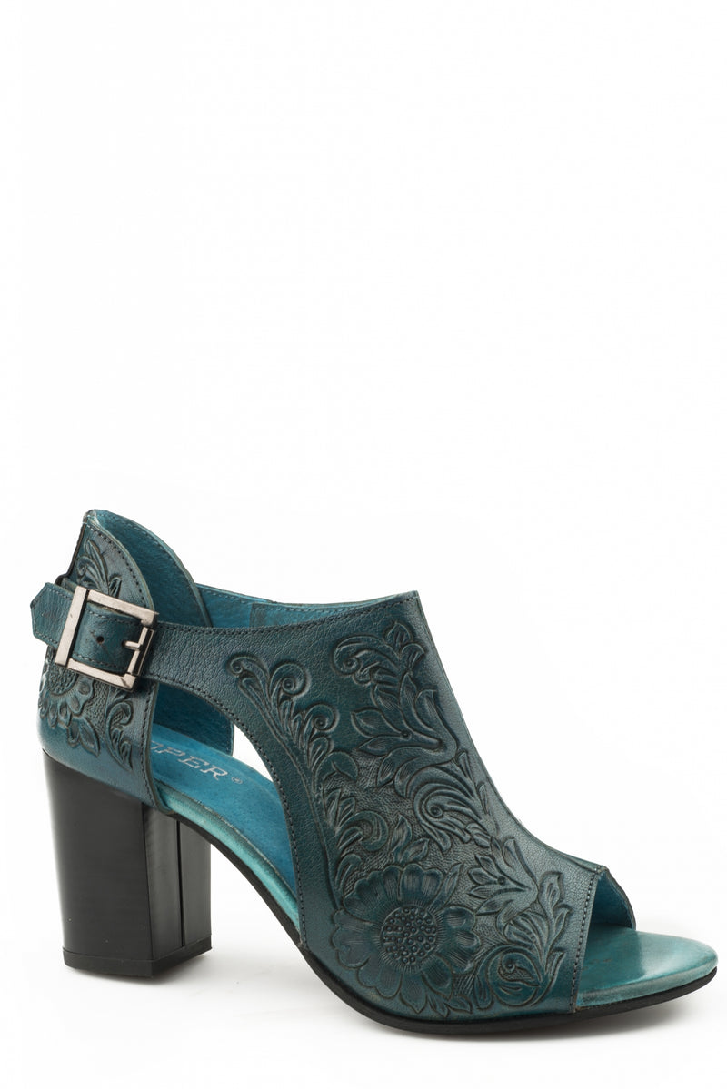 Roper Ladies Mika Open Toe Mules with Closed Back