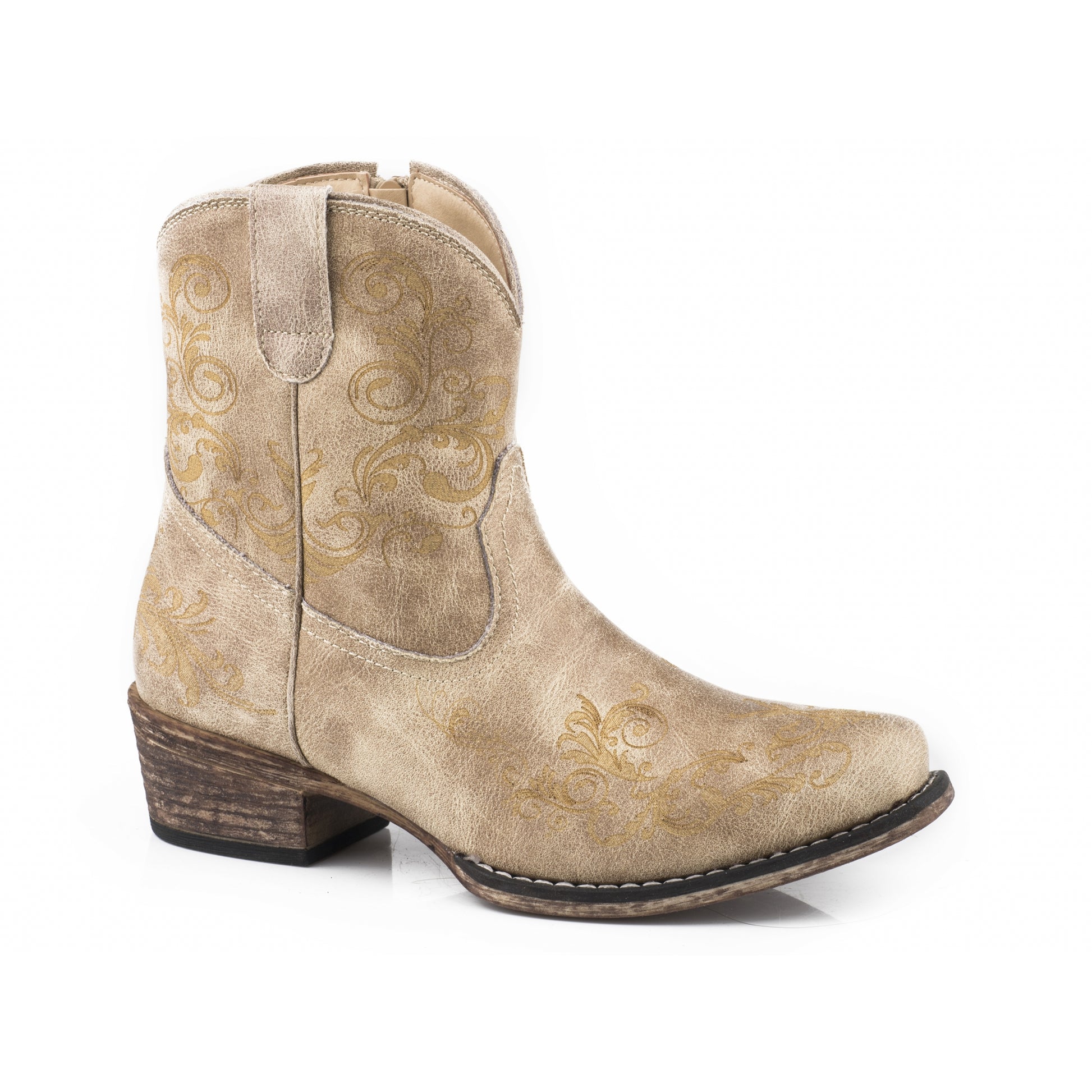 Roper Ladies Faux Leather Laser Americana Boots