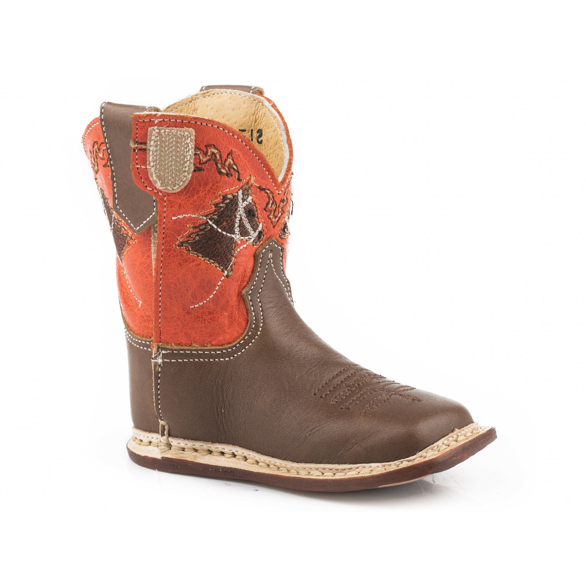 Roper Cowbabies Infant Embroidered Horse Head Boots