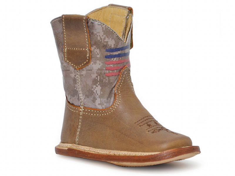 Roper Cowbabies Infant Camo Flag Boots