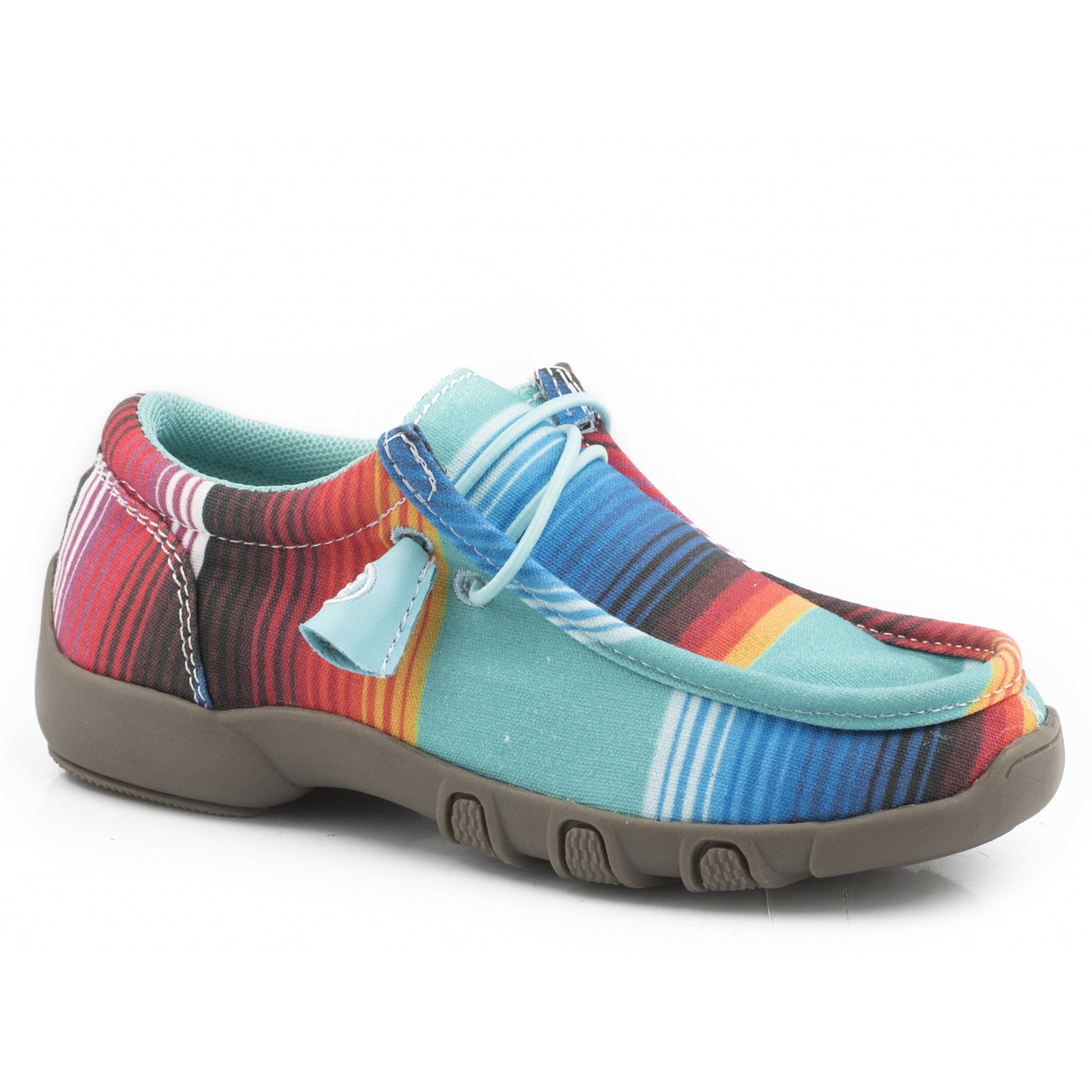 Roper Kids Blue Aztec Canvas Chukkas