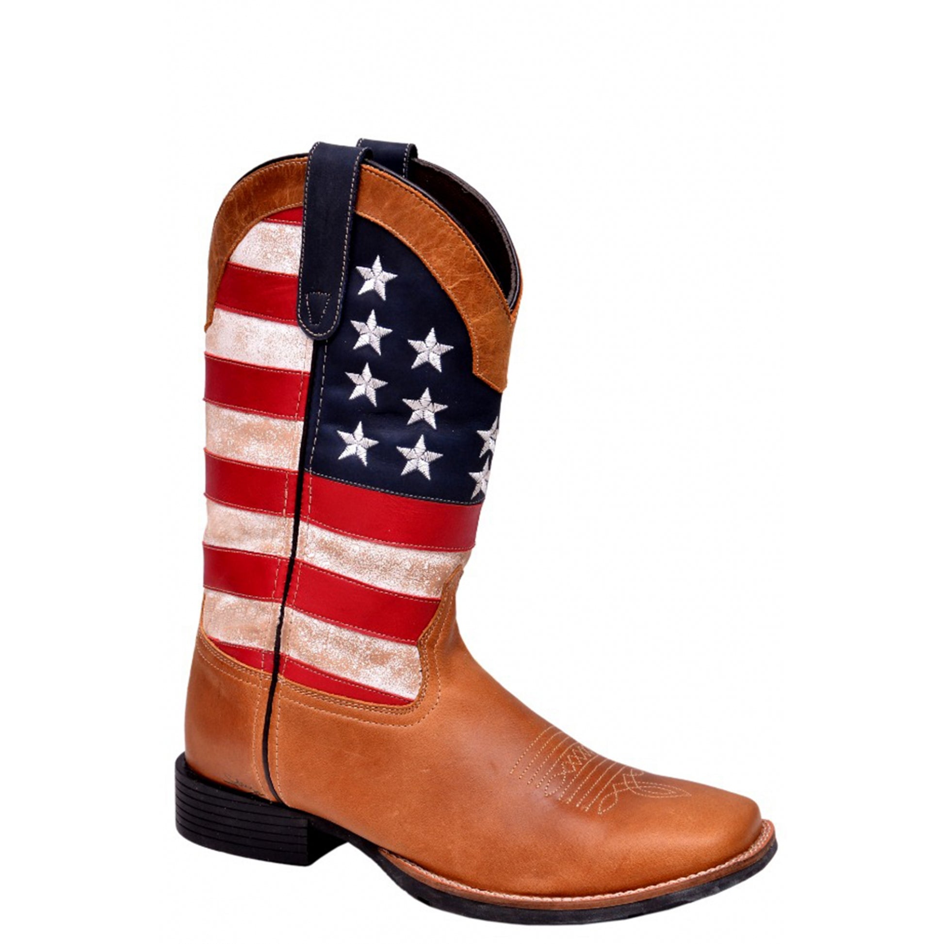 Roper Mens Flag Design Western Boots