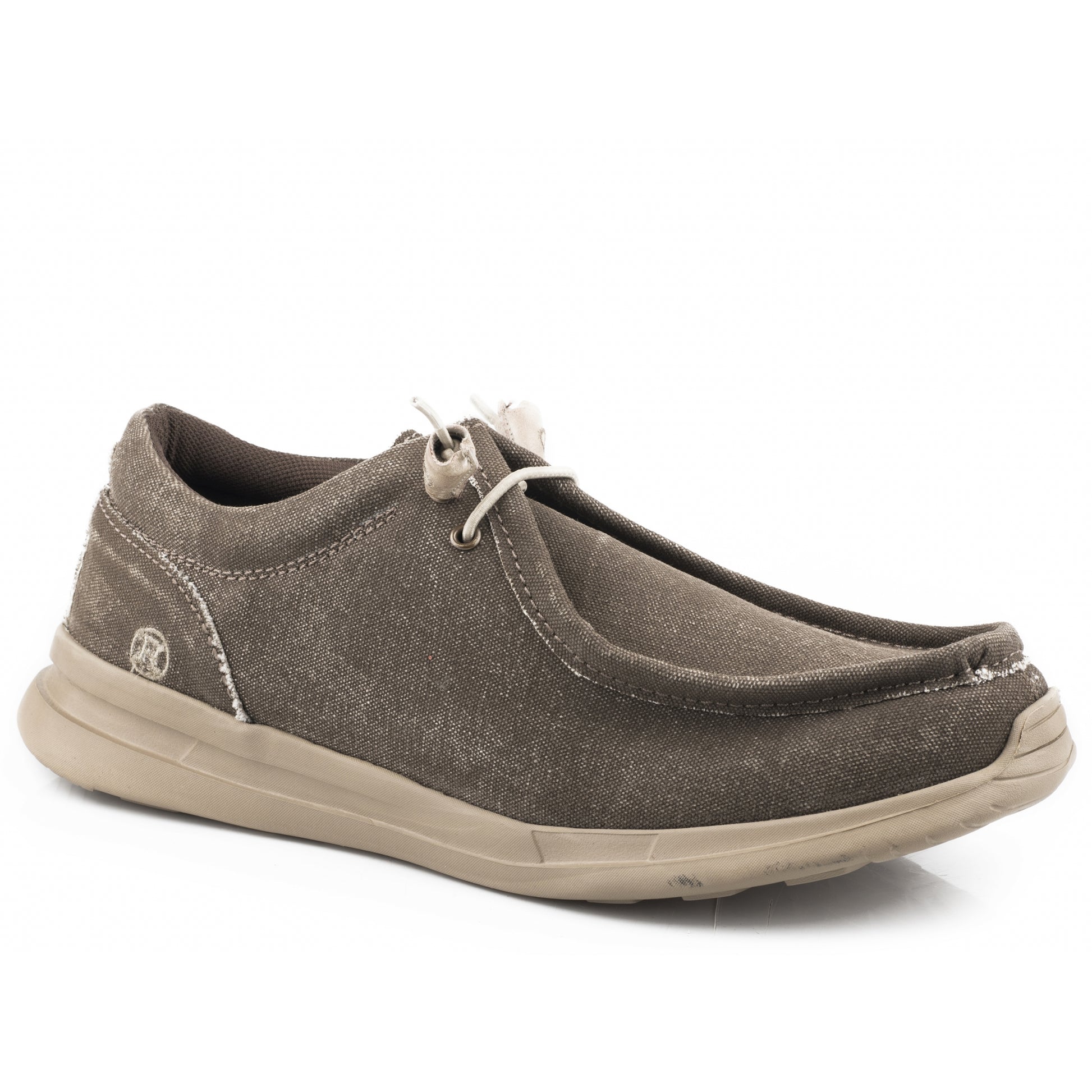 Roper Mens Brown Canvas Upper Chukka Shoes