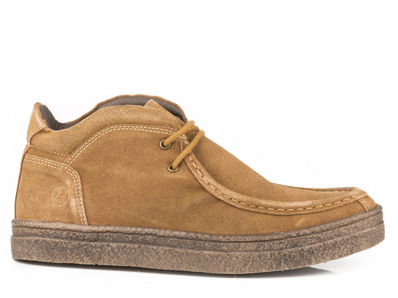Roper Mens Tan Suede Leather Chukka Boots