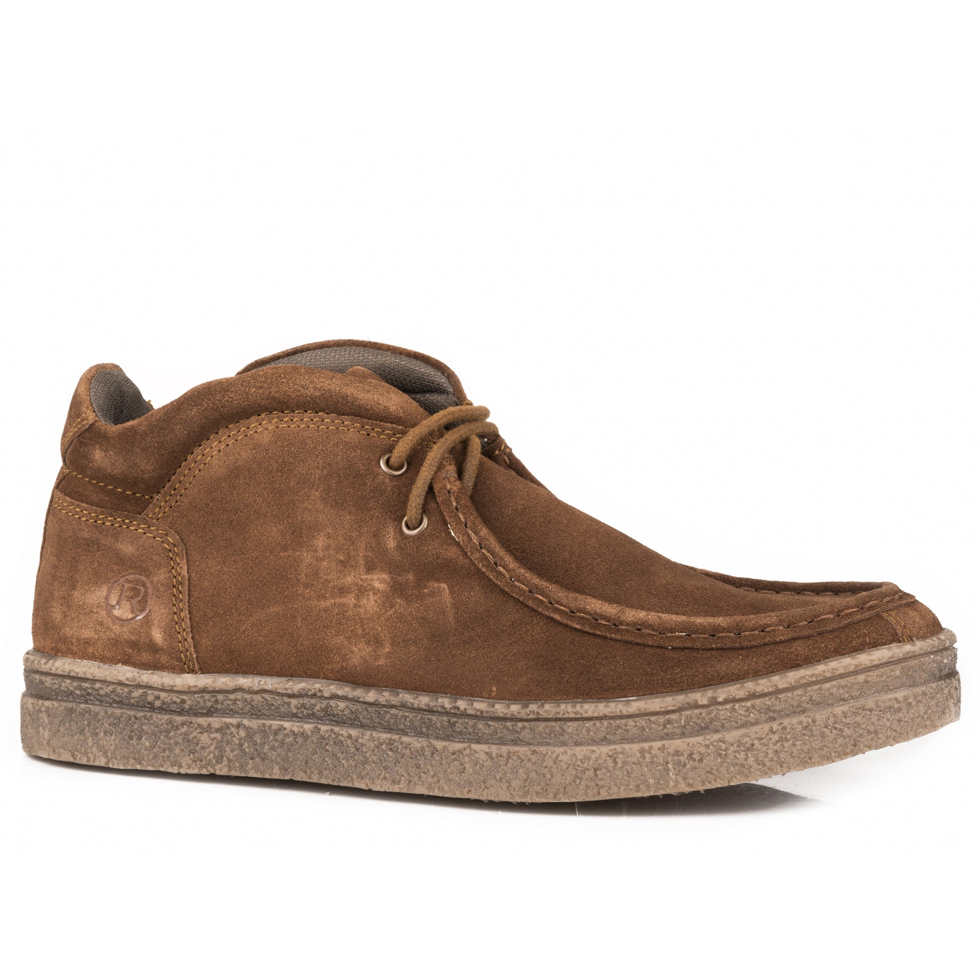 Roper Mens Brown Suede Leather Chukka Boots