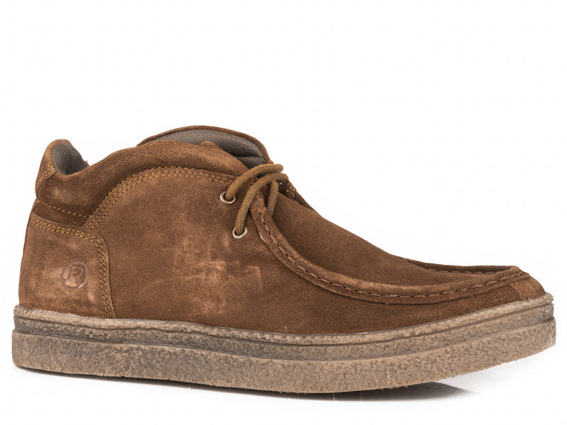 Roper Mens Brown Suede Leather Chukka Boots