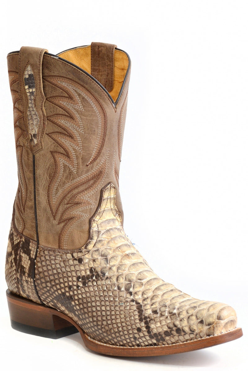 Roper Mens Backcut Python Vamp 11" Shaft Western Boots