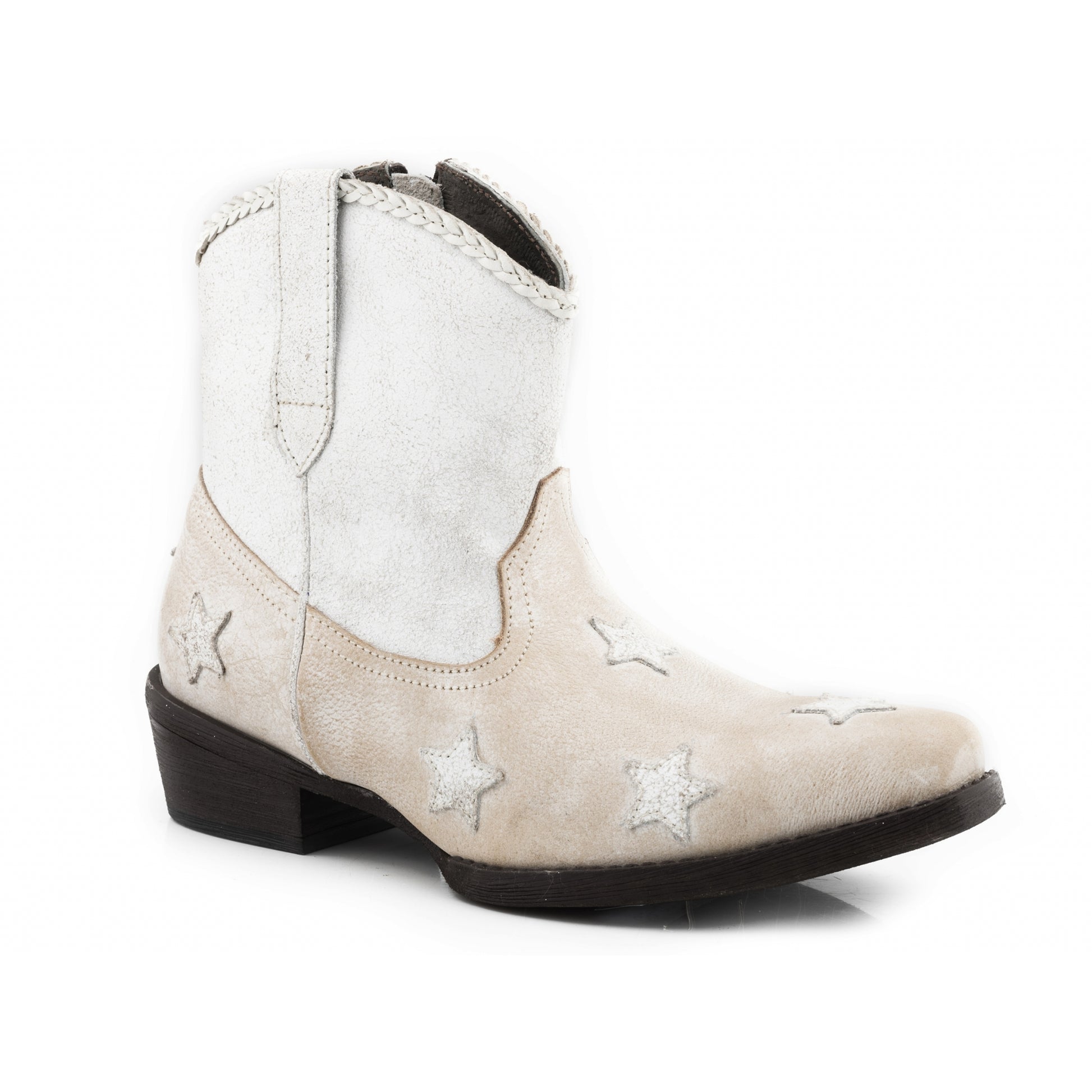 Roper Ladies Star Design Snip Toe Ankle Boots