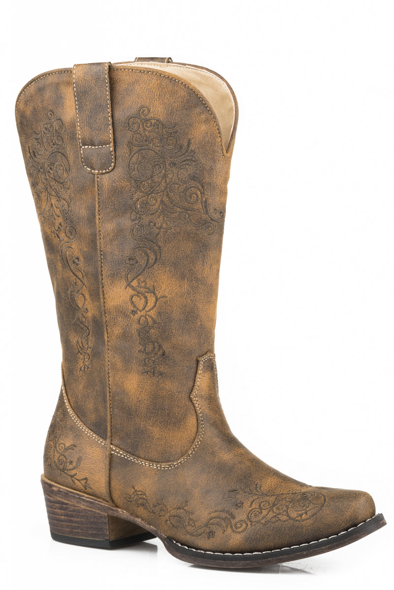 Roper Ladies Riley Scroll 12" Shaft Boots