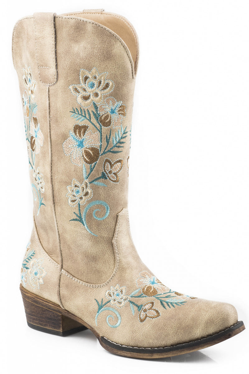 Roper Ladies Riley Floral 13" Shaft Boots