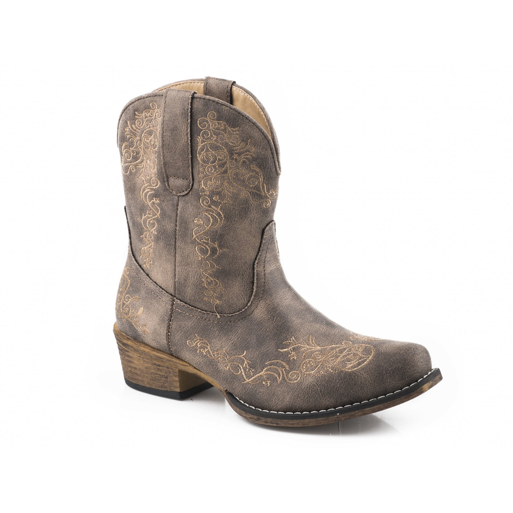 Roper Ladies Riley Scroll Embroidery Shorty Boots