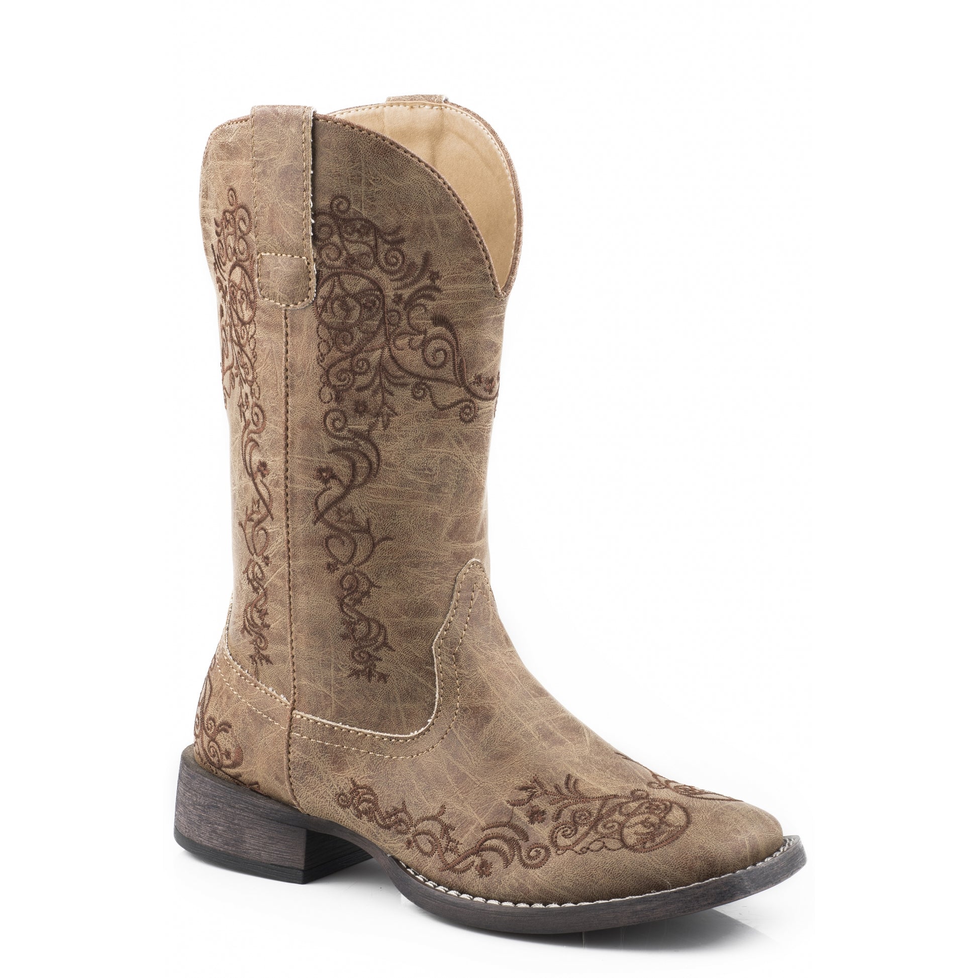 Roper Ladies Riley Scroll Square Toe Boots