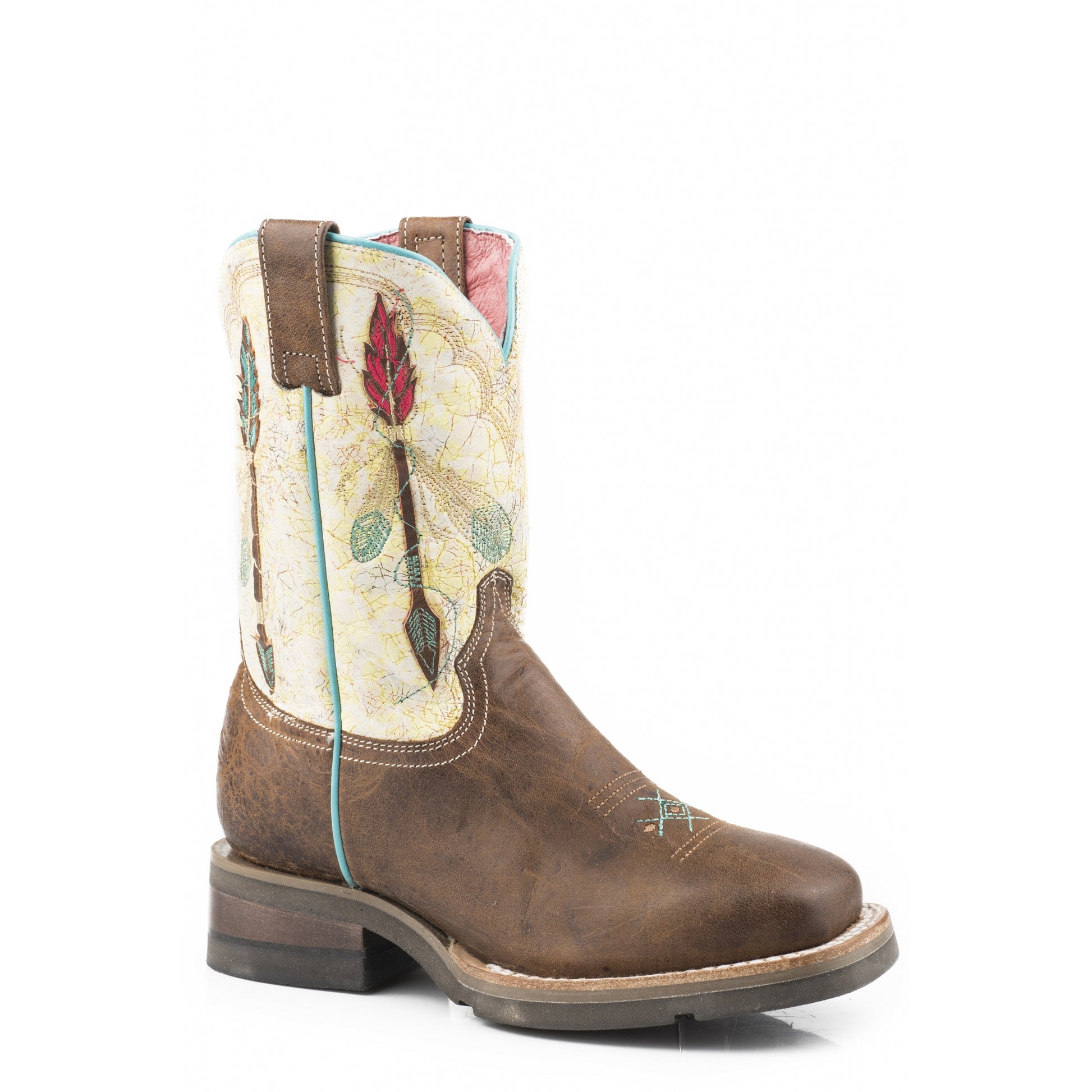 Roper Kids Arrow Feather GEO Outsole Boots