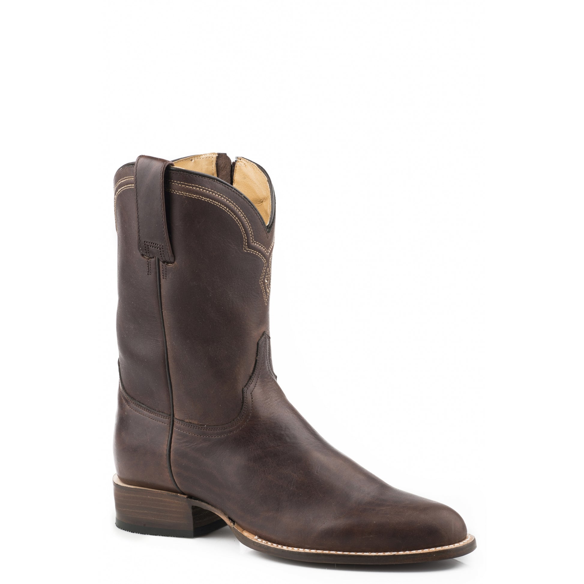 Stetson Mens Rancher Zip Wide R Toe Boots