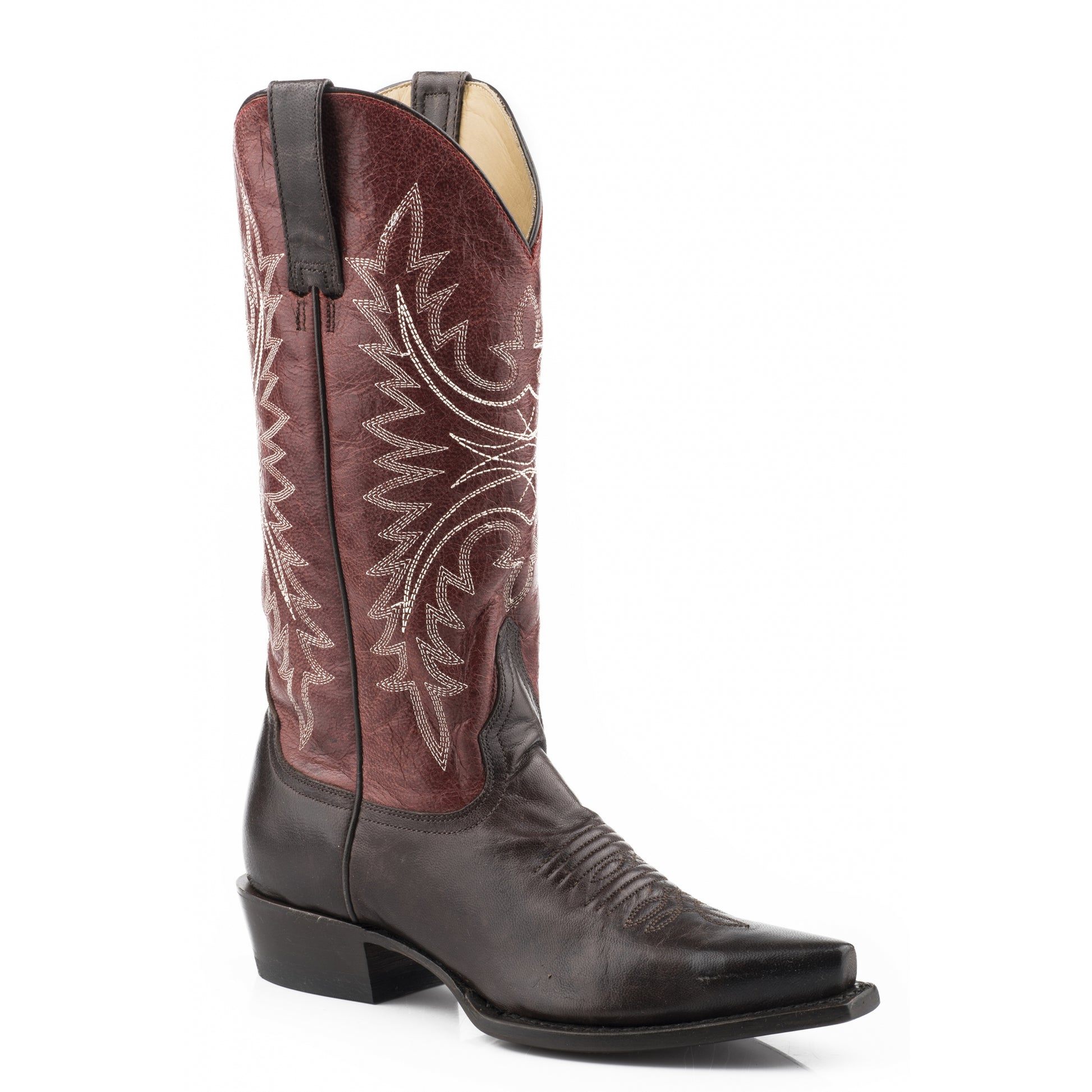 Stetson Ladies Freya Snip Toe 13" Shaft Leather Sole Boots