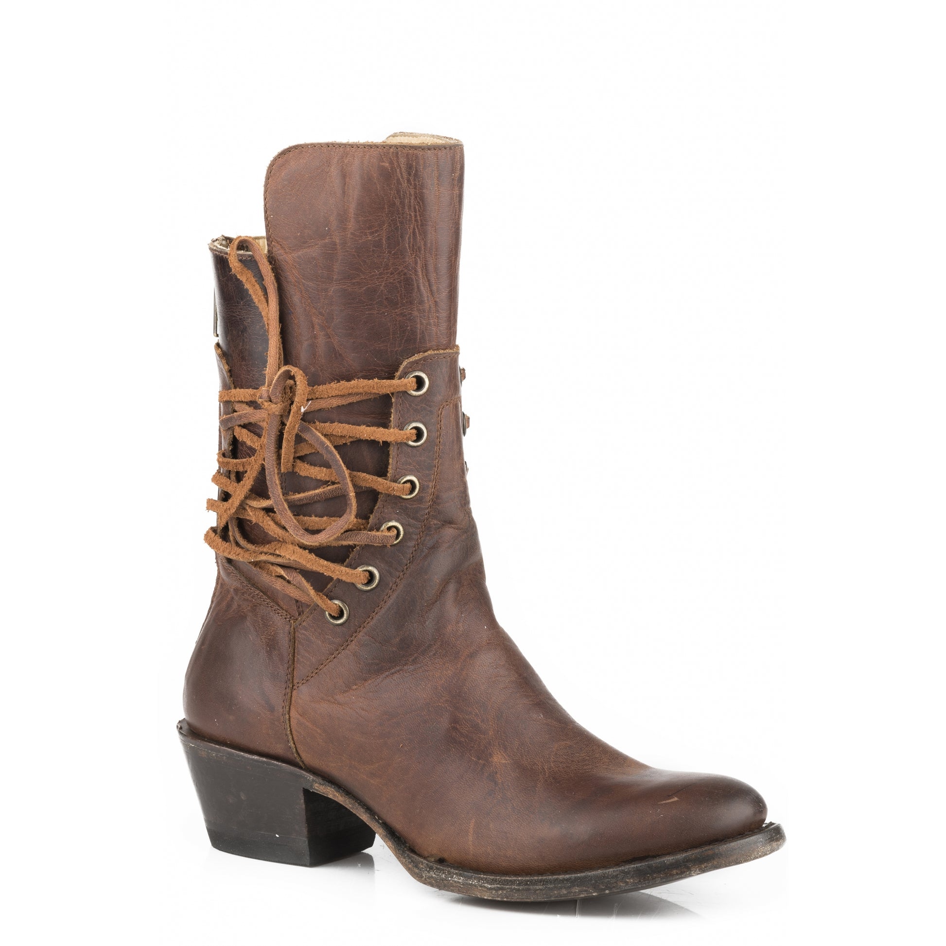 Stetson Ladies Emory Tie Around Shaft Cowboy Boots