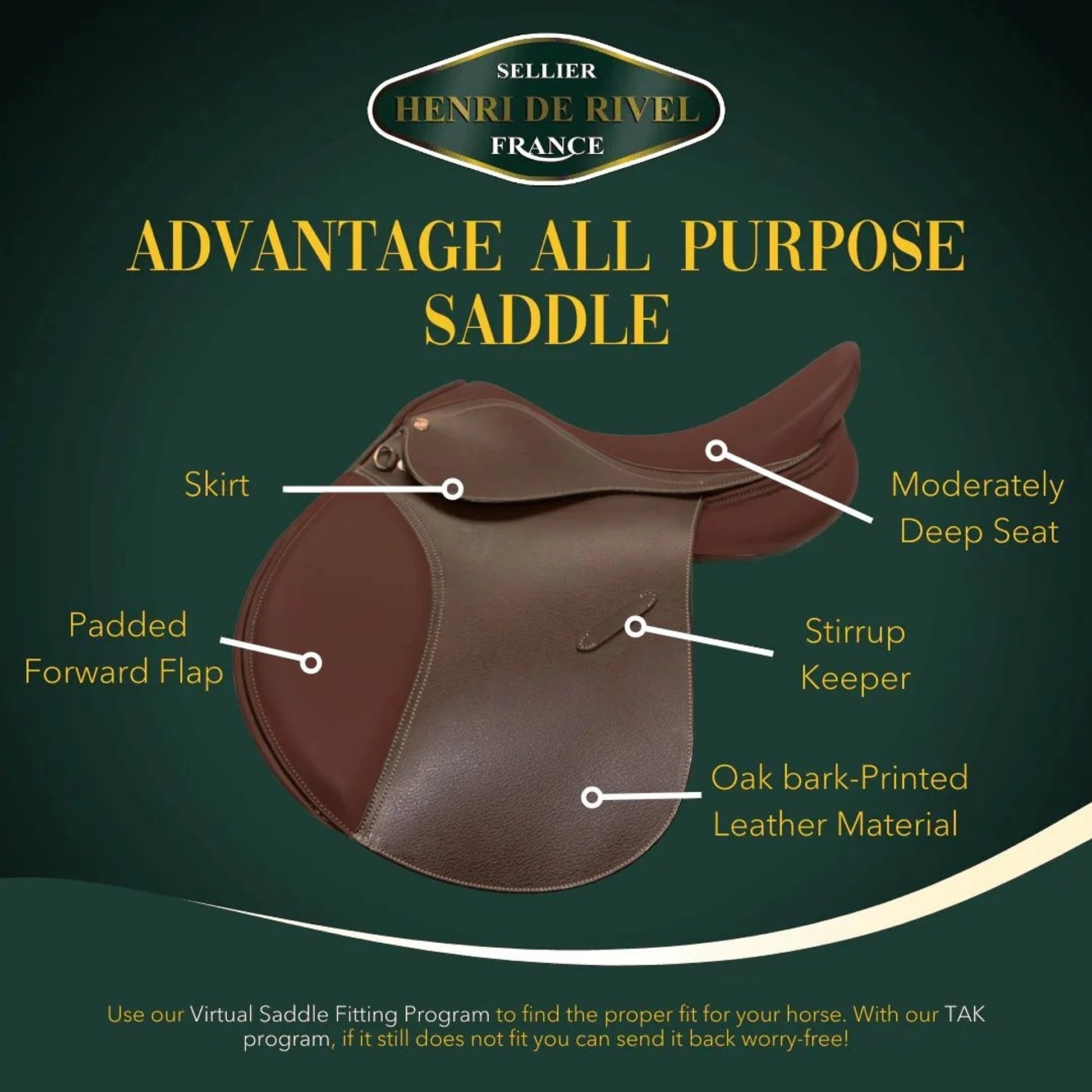 Henri de Rivel Advantage All Purpose Saddle