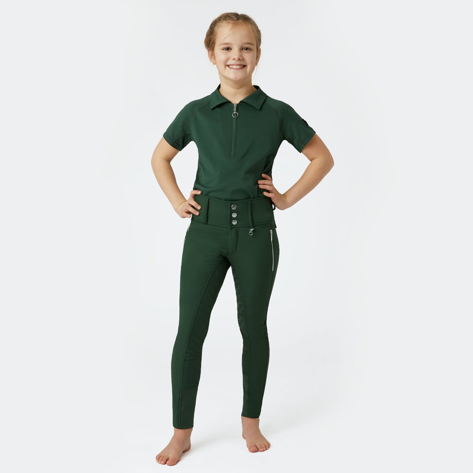 Horze JR Kids Andrea High Waist Full Grip Breeches