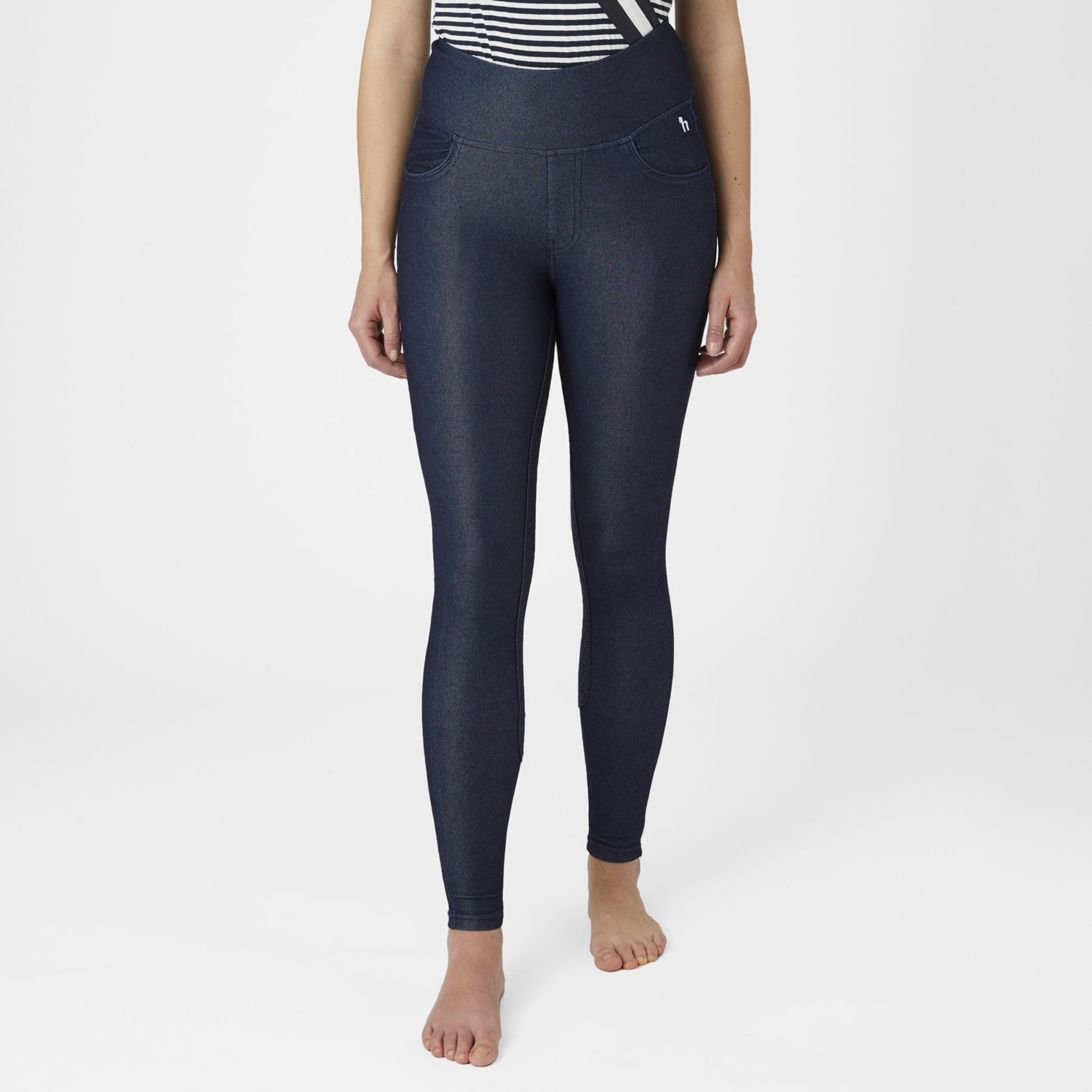 Horze Ladies Katia Denim Look Full Seat Tights