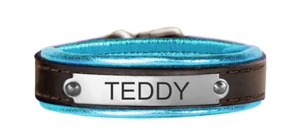 Perri's Personalized Metallic Padded Leather Bracelet