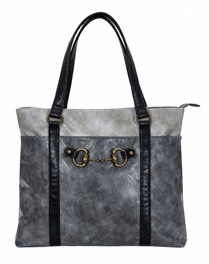 AWST Int'l Colorblock Snaffle Bit Laptop Tote