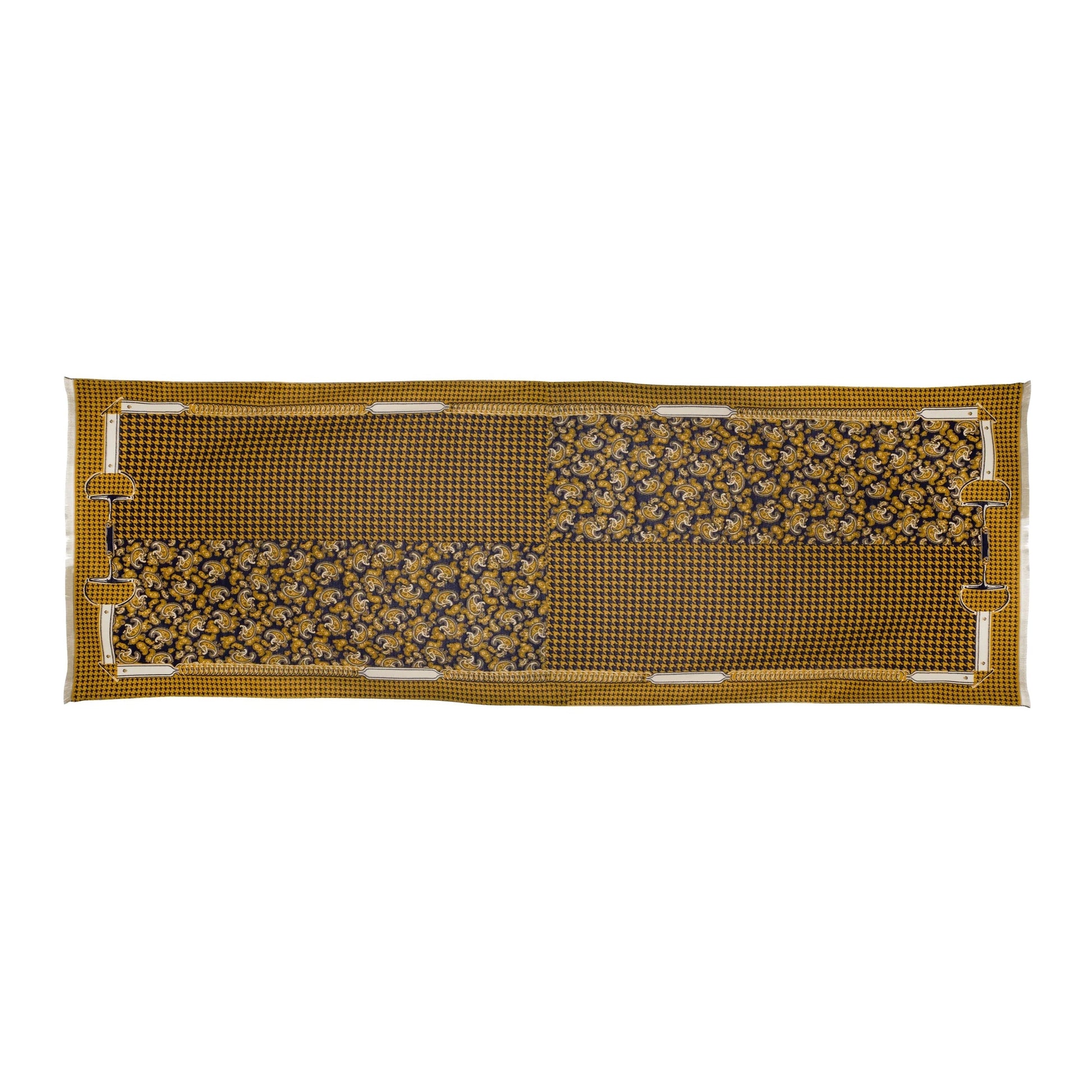 AWST Int'l Acrylic Cashmere Snaffle Bit and Houndstooth Scarf/Shawl