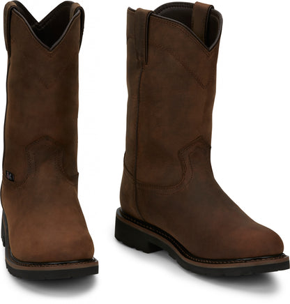 Justin Mens Drywall 10" Waterproof Boots