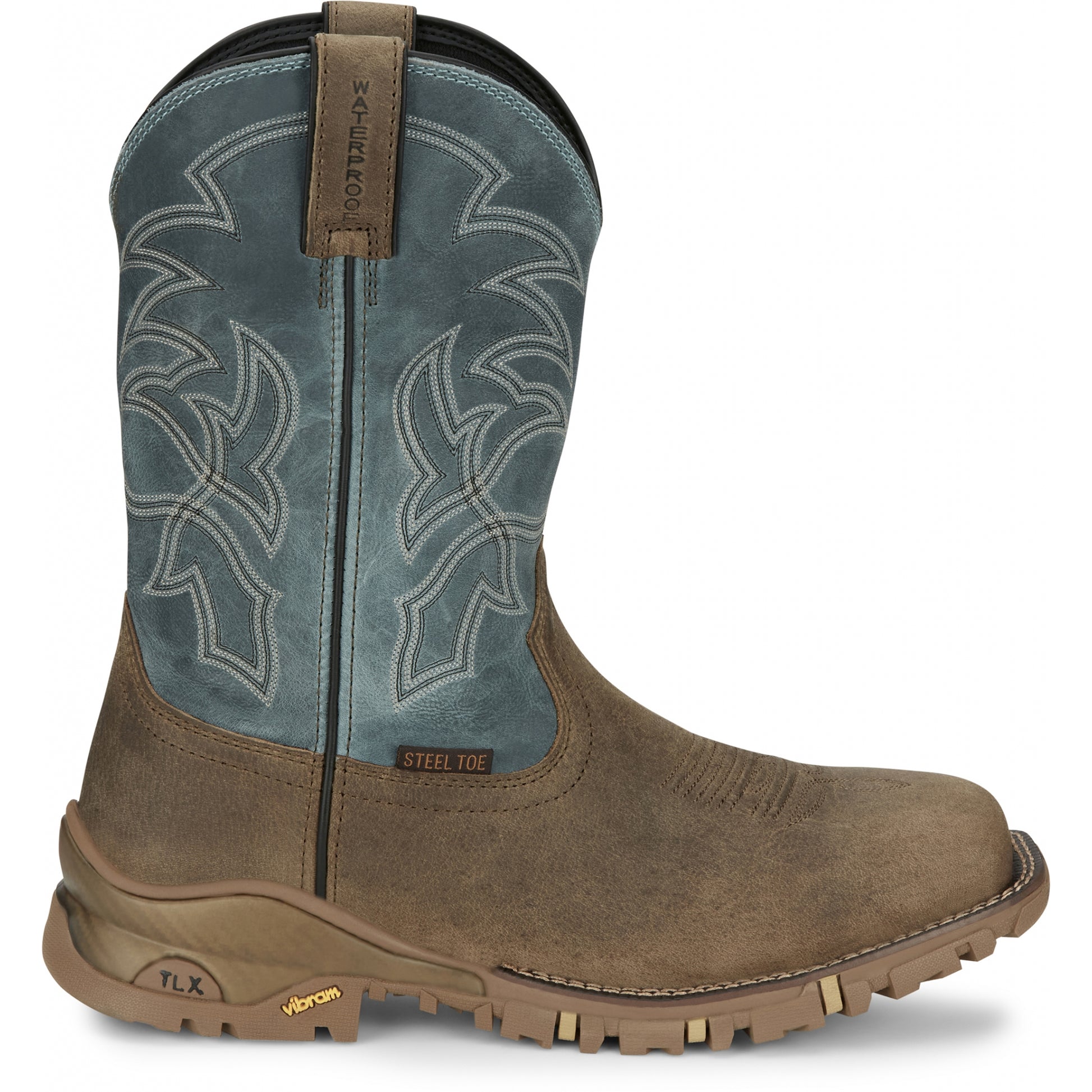 Tony Lama Mens Roustabout 11" Steel Toe Waterproof Work Boots