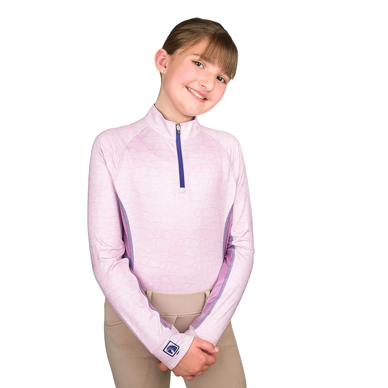 Romfh Kids Core 1/4 Zip Long Sleeve Print Sun Shirt