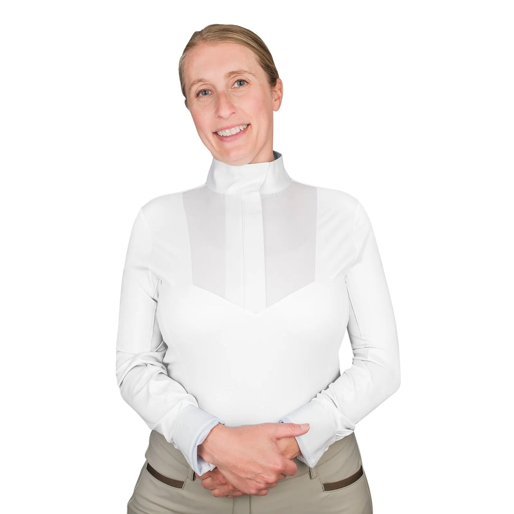 Ovation Ladies Bib Front Long Sleeve Show Shirt