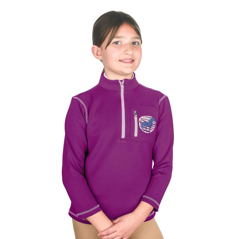 EquiStar Kids 1/2 Zip Riding Fleece Top