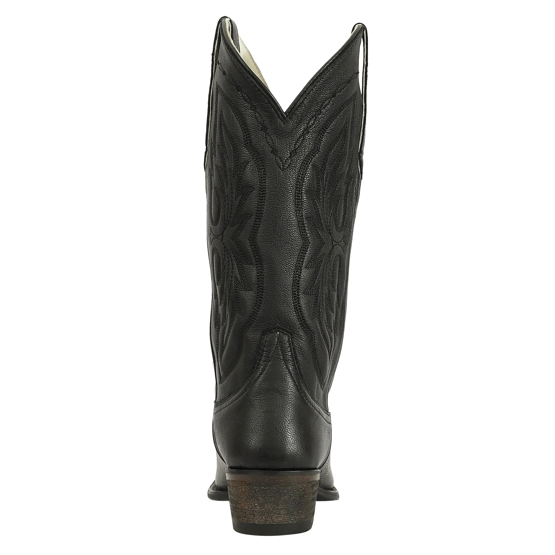 TuffRider Ladies Cowtown Mid Height Embroidered Leather Snip Toe Western Boots