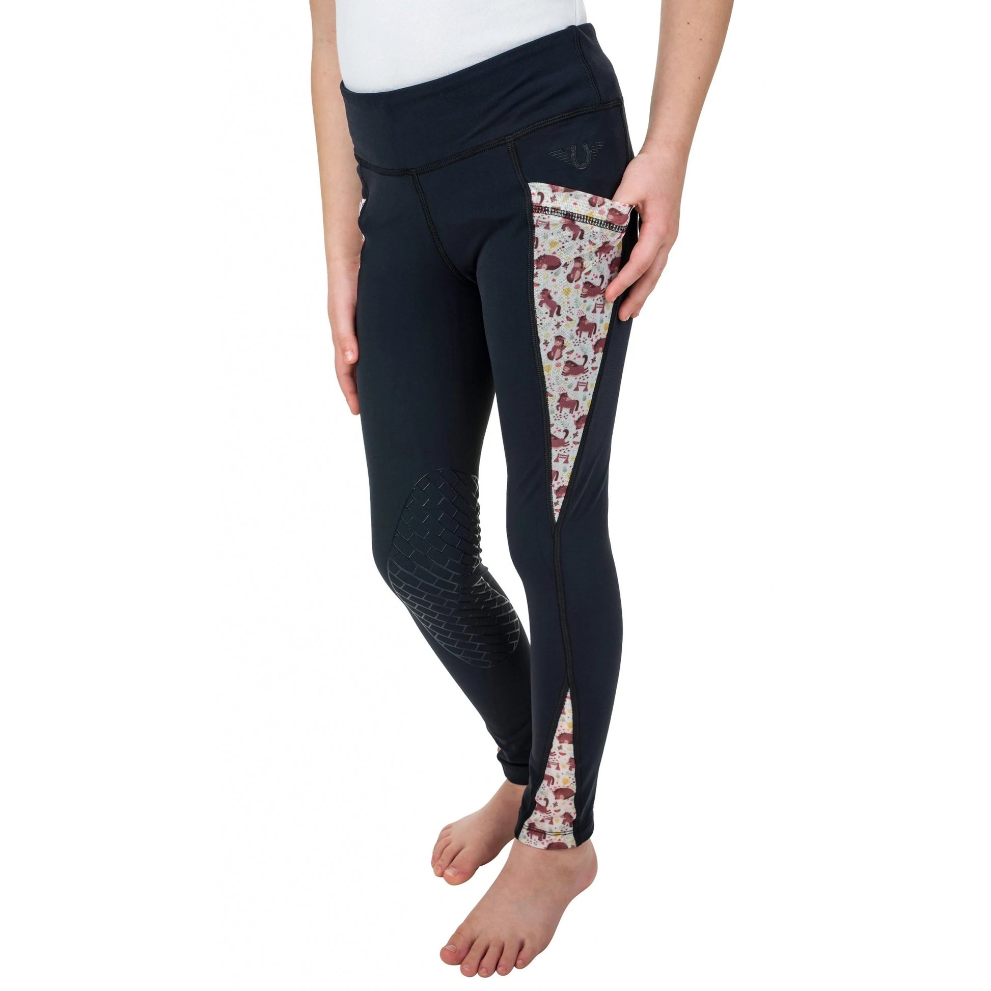 TuffRider Kids Minerva 3 Season Knee Patch Tights
