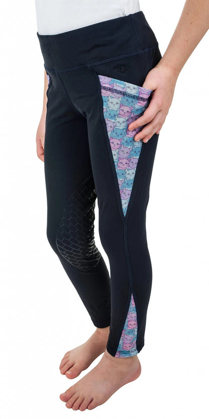 TuffRider Kids Minerva 3 Season Knee Patch Tights