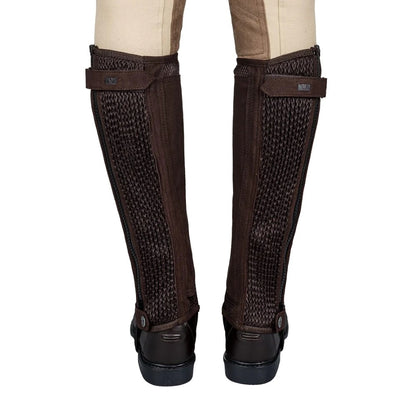 TuffRider Ladies Double Up Air Mesh Half Chap and Glove Set