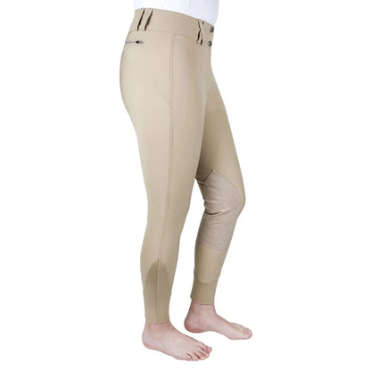 Equine Couture Ladies Charlotte Suede Knee Patch Breeches