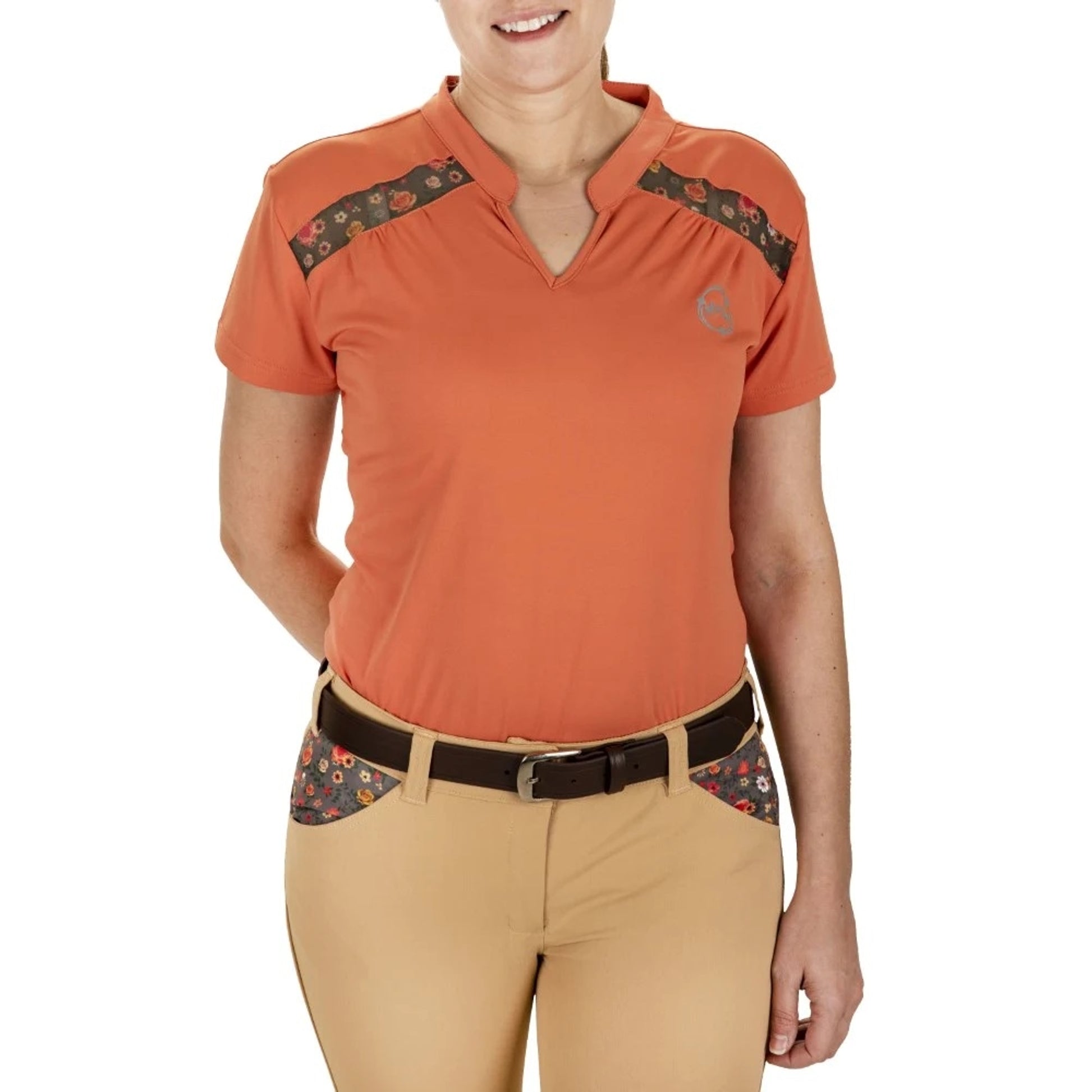 EcoRider by Equine Couture Ladies Thea Short Sleeve Sport Shirt