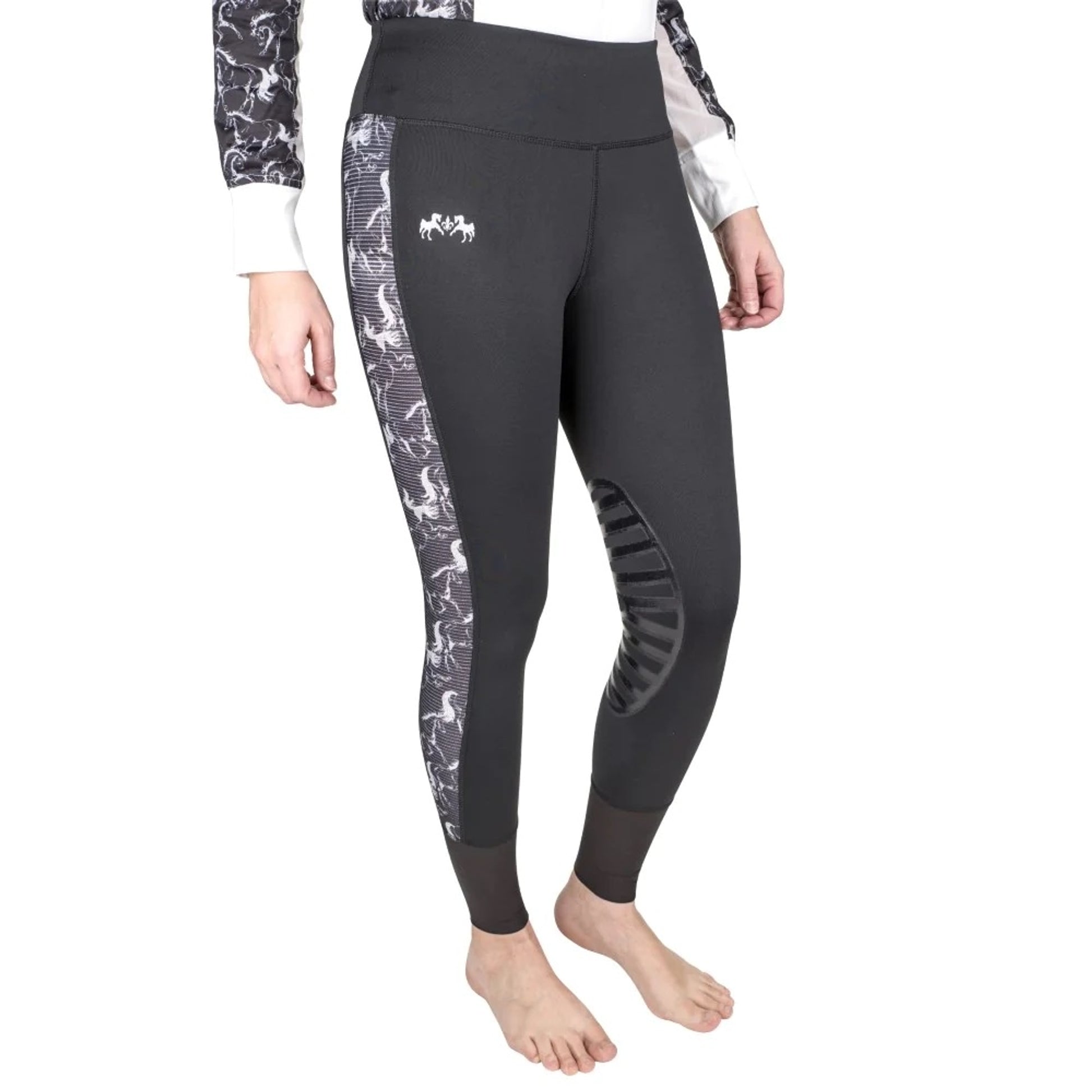 Equine Couture Ladies Linear Horses Tights