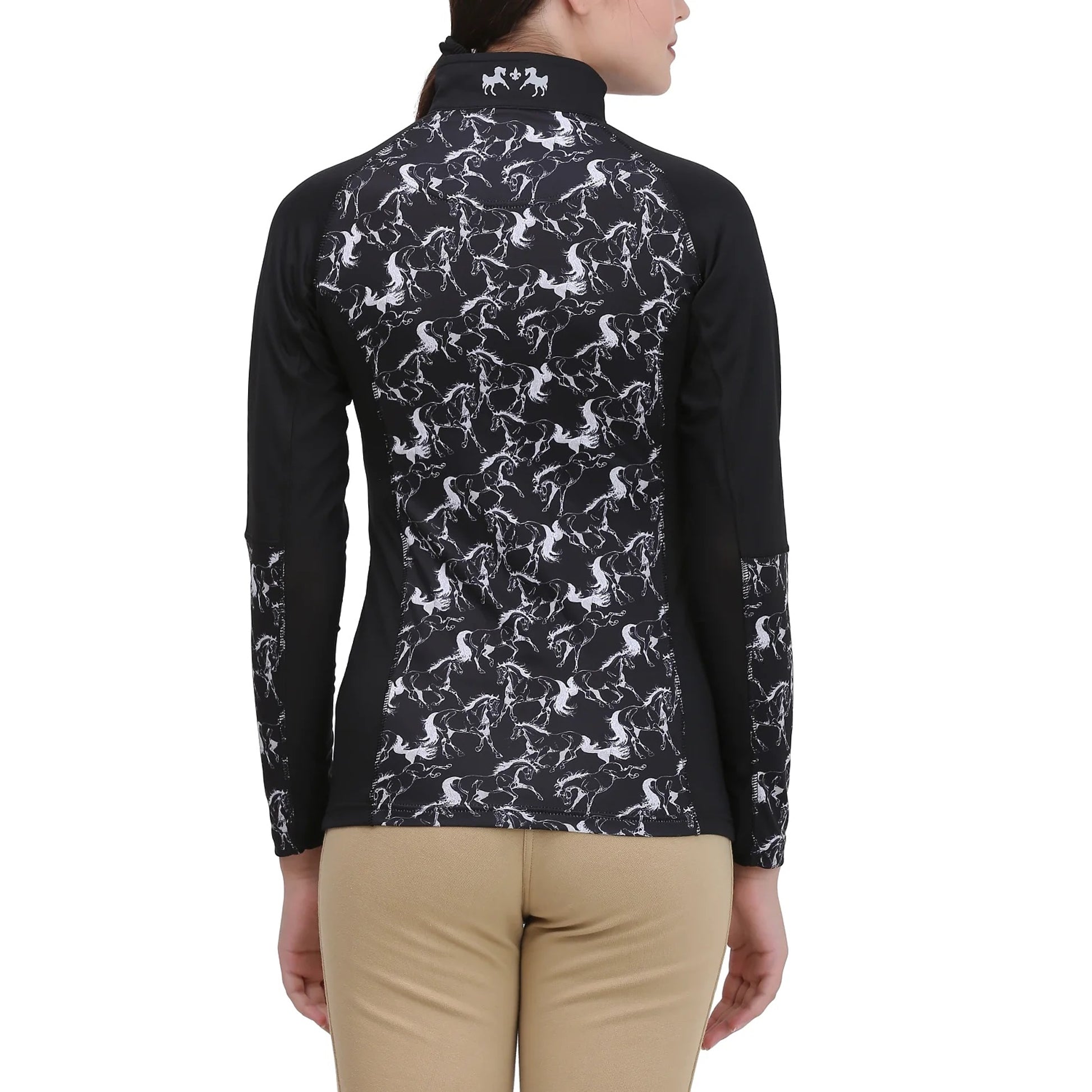 Equine Couture Ladies Linear Horses Sport Shirt