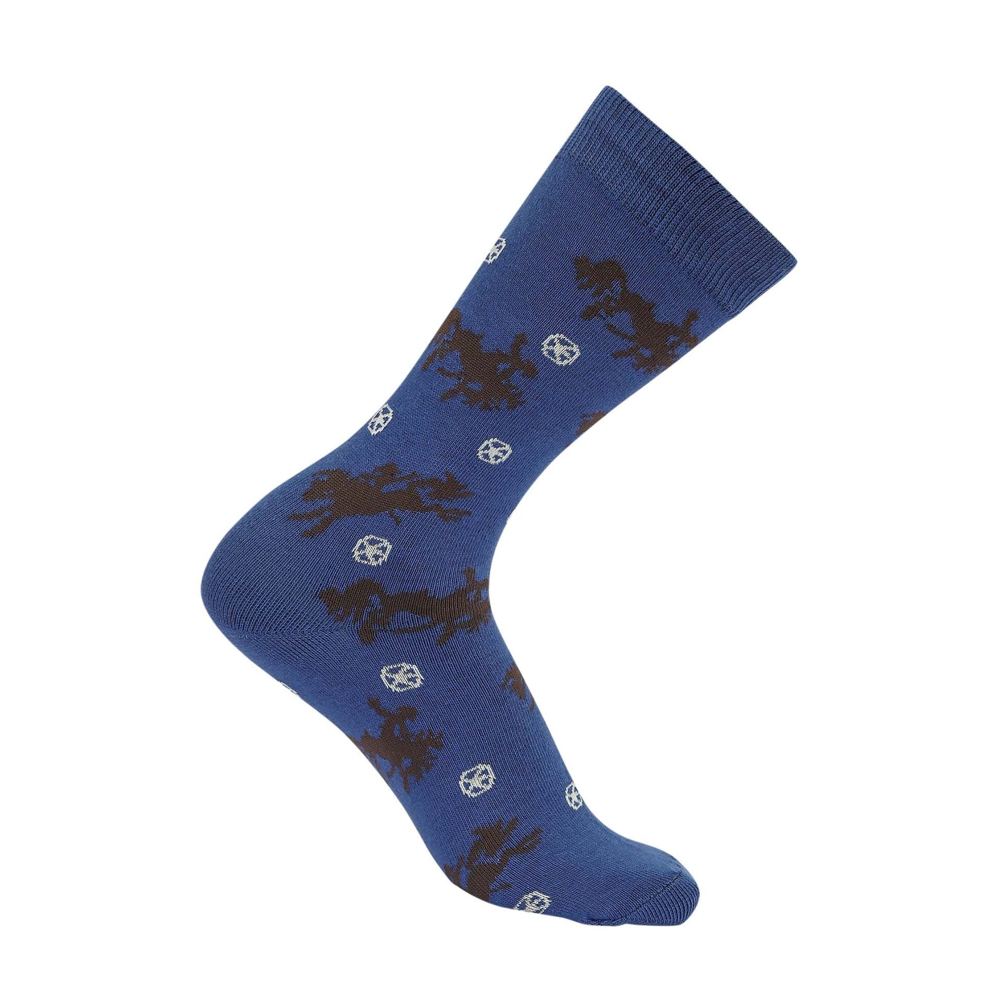 AWST Int'l Lila Bucking Horses Socks
