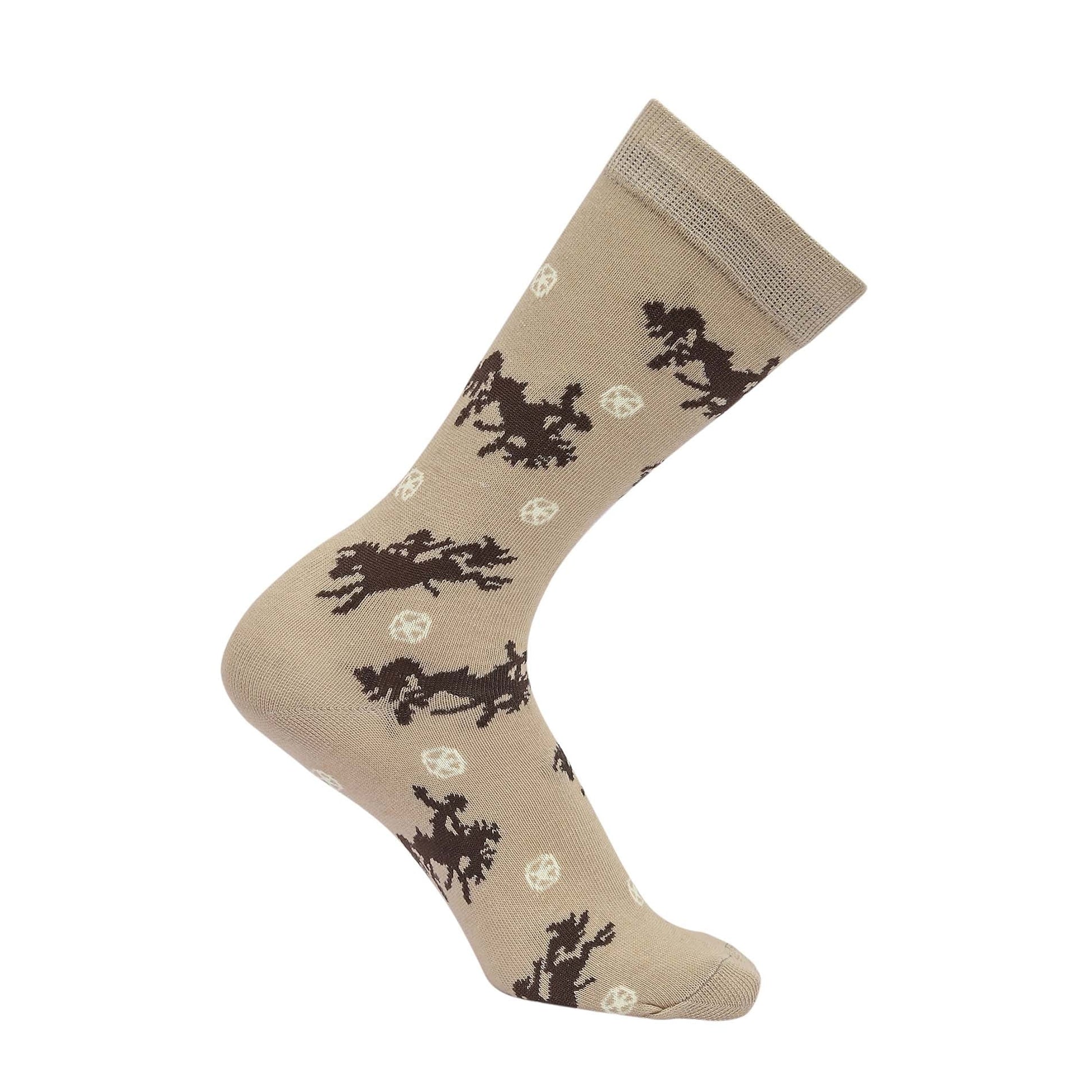 AWST Int'l Lila Bucking Horses Socks