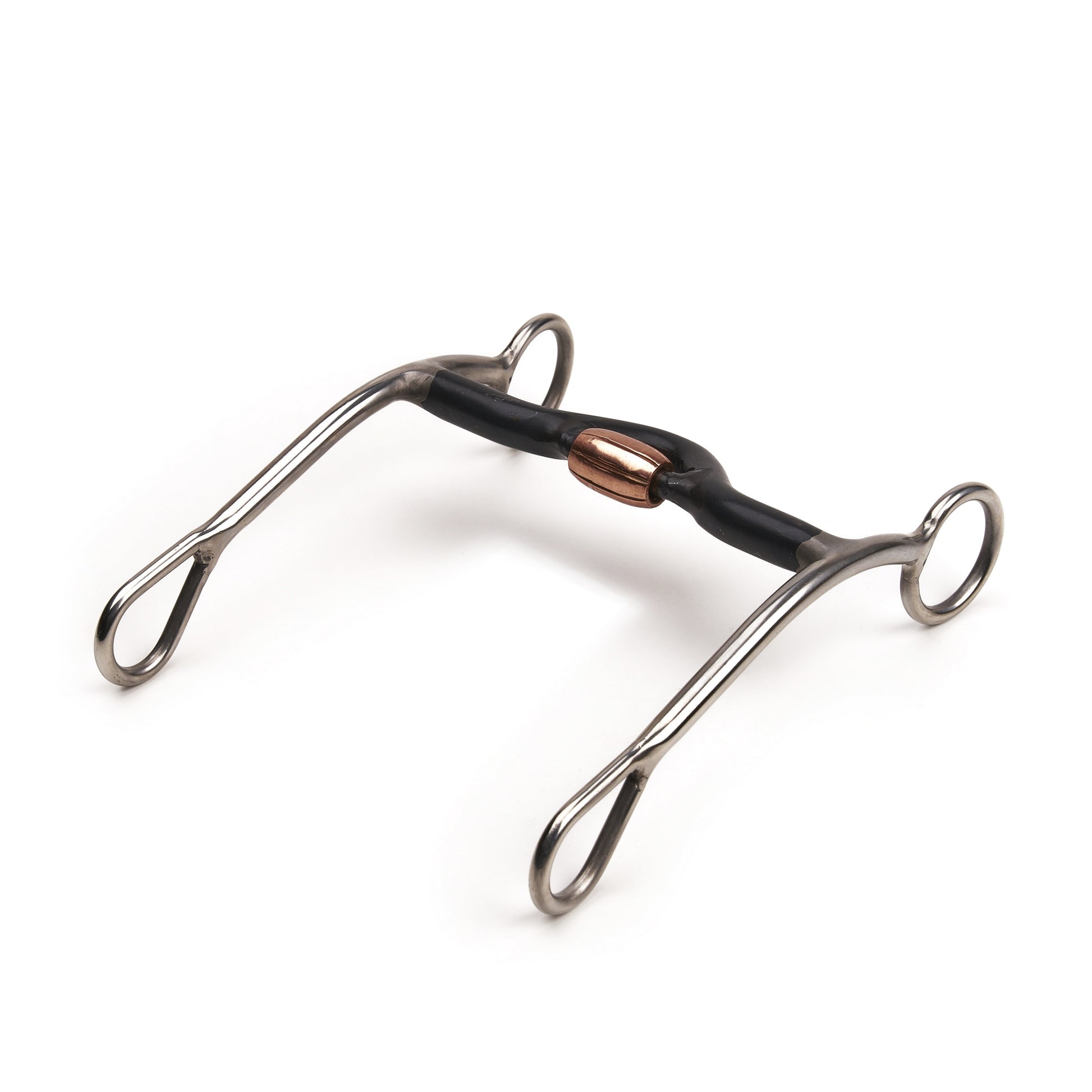 Shires Solid Shank Sweet Iron Medium Port Copper Roller